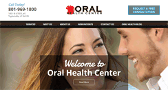 Desktop Screenshot of oralhealthcenterutah.com